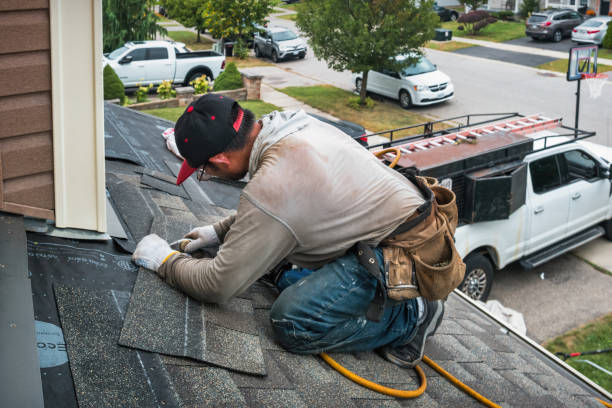 Professional Roofing technician working in Rosman, NC